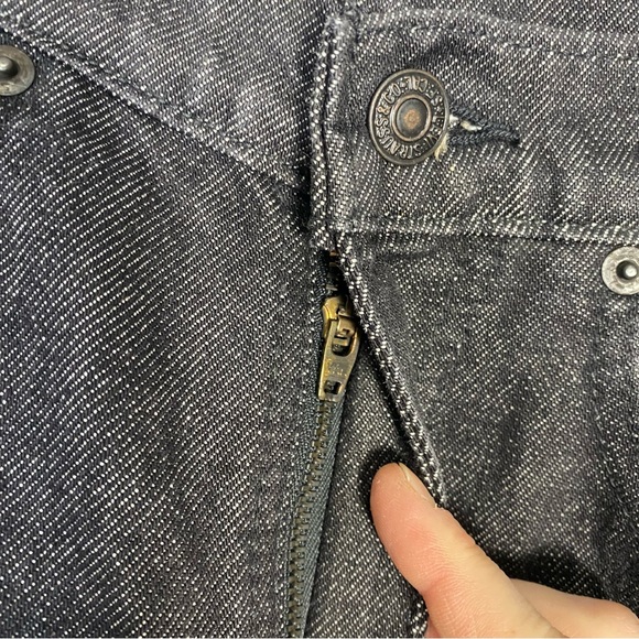 NWT Vintage 90s Levis Deadstock Super Slim 531 High Rise Stonewash Black 23 - Picture 7 of 16